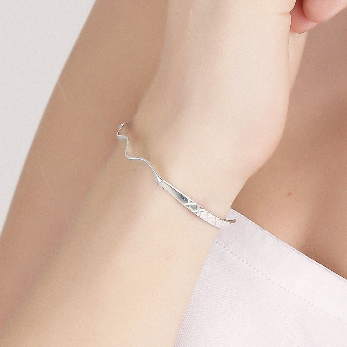 Wave Armbånd Silver - Garber.dk